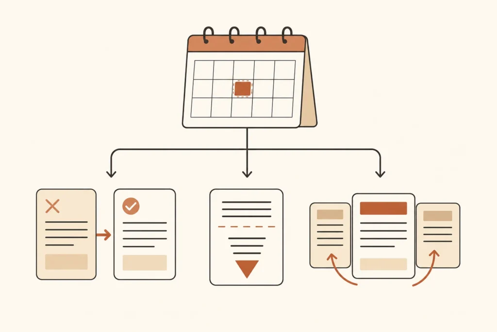 A movable paper buffer can address weak evidence, a changed thesis, or feedback-driven restructuring.
